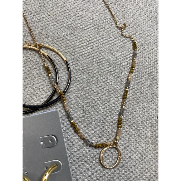 Christmas, Mickey, GoldTone Jewelry, Melrose & Market, Bauble Bar, NWT - Picture 2 of 4